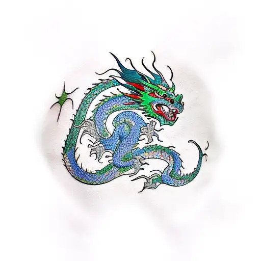 Dragon With A Slovenian Flag