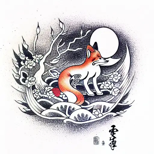 Fox And A New Moon