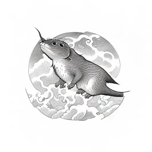 Shrew Riding On Top Of A Bat In Battle