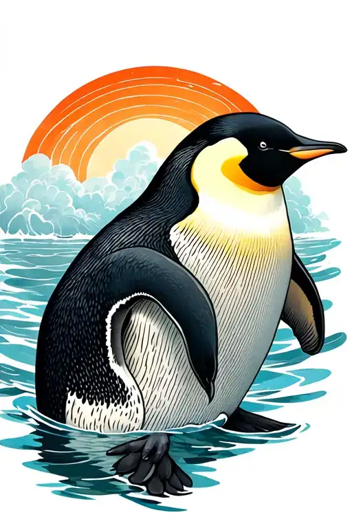 Emperor Penguin Swimming