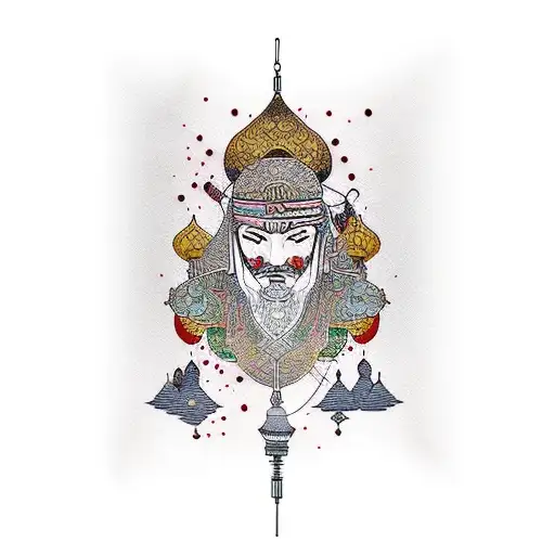 Arabic Style Color Arm Sleeve