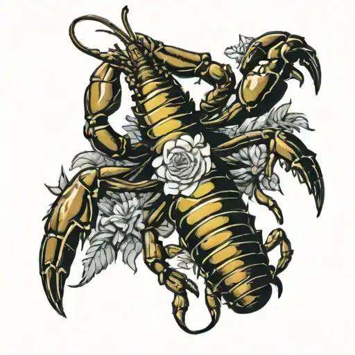 Lobster And Pineapple And Money