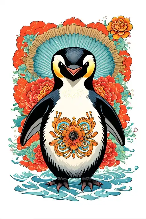 Angry Emperor Penguin