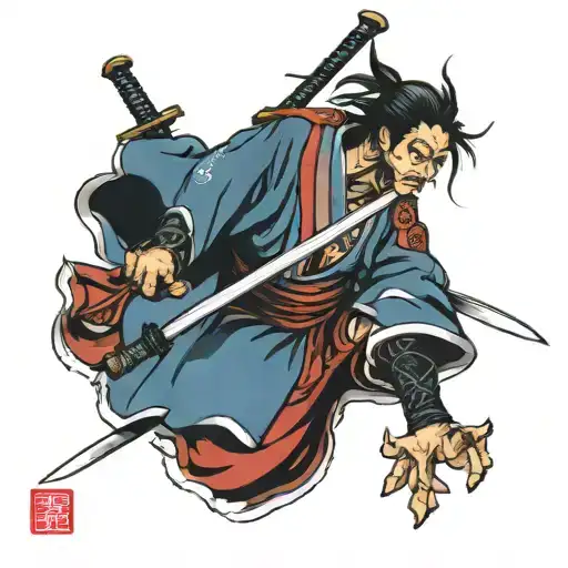 Samurai Espada Pez Coi