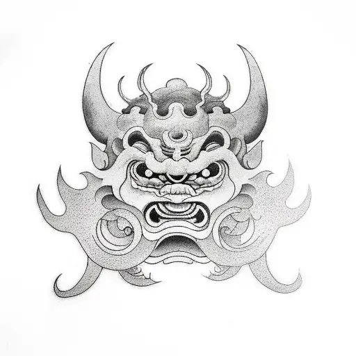 Oni Mask Cherry Tree Leg