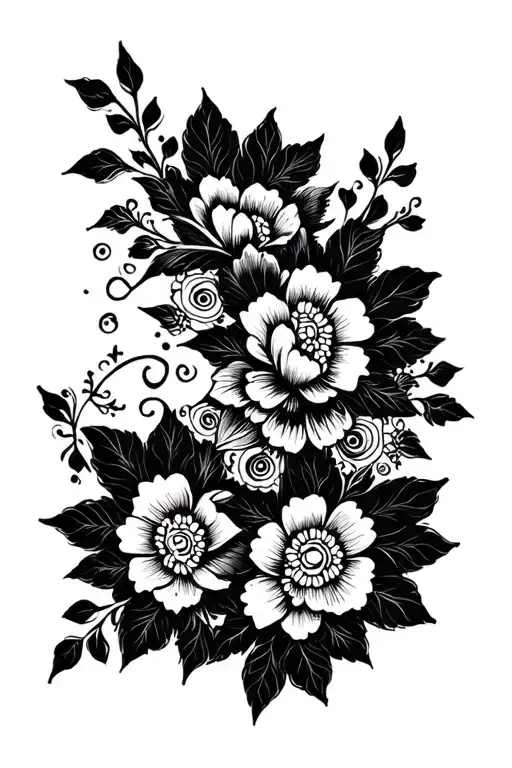 Mehendi Style Floral Design