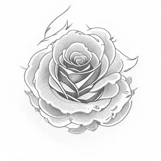 Rose Bush With 3 Roses And 17 Thorns