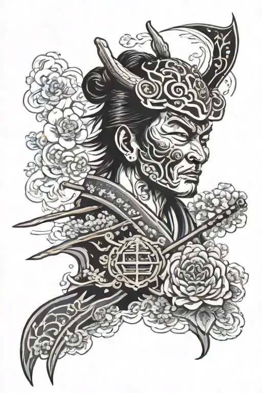 Louis Michael With Samurai Mask