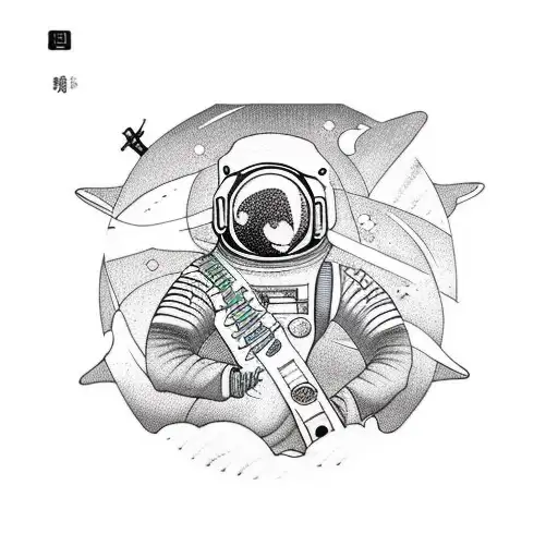 Astronaut With A Guitar