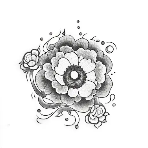 Guitar With A Cherry Flower