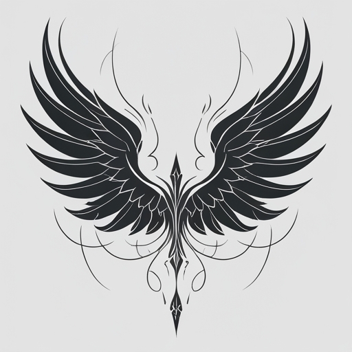 Wings of the Dark Storm Tattoo idea