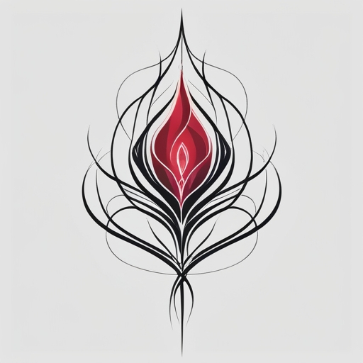 Whispers of the Crimson Ember Tattoo idea