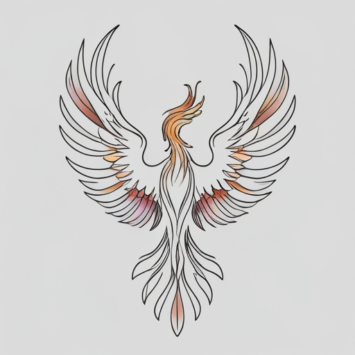 Sacred Phoenix’s Wings Tattoo idea
