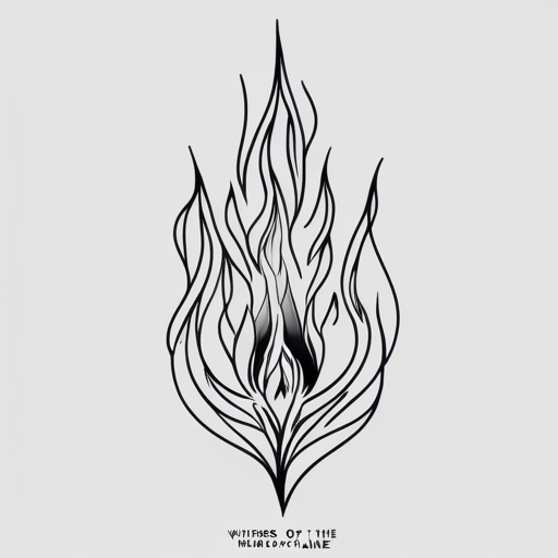 Whispers of the Eternal Flame Tattoo idea