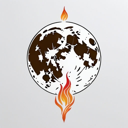 Moon’s Eternal Flame Tattoo idea