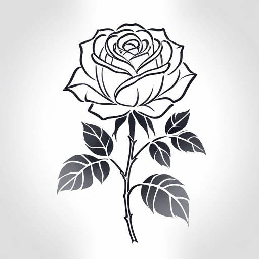 Blooming Rose Tattoo idea