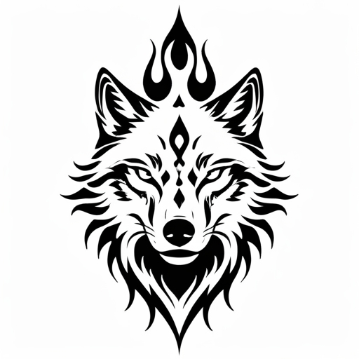 Sacred Flame of the Wolf Tattoo idea