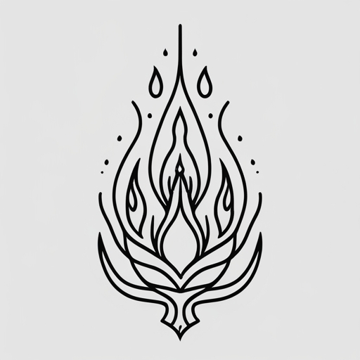 Tears of the Sacred Flame Tattoo idea