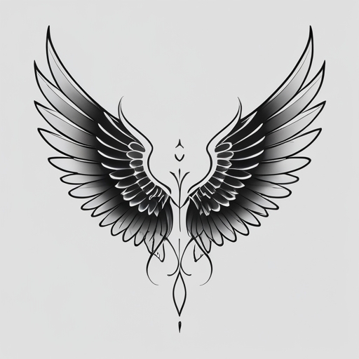 Wings of Silence Tattoo idea