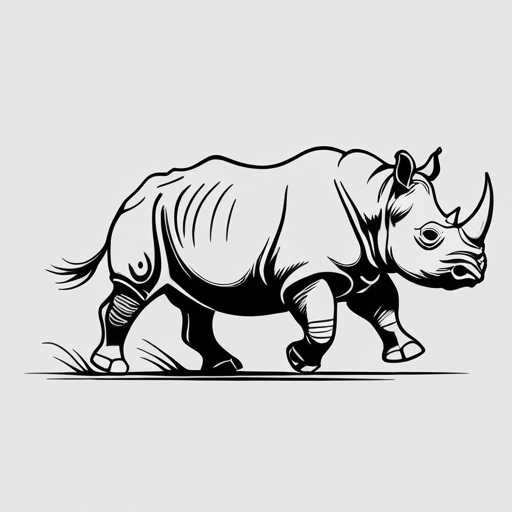 Rhinoceros Running