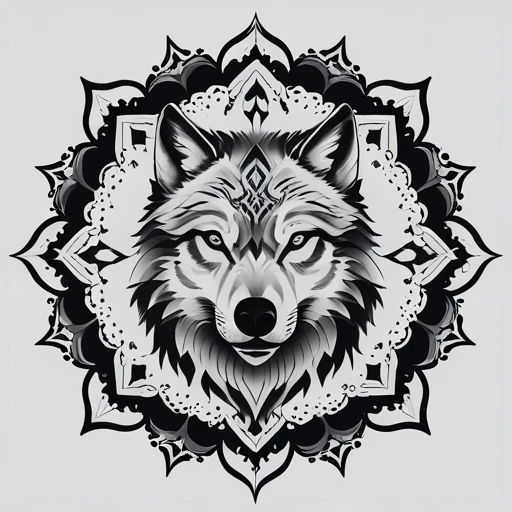 Wolf pack in the woods