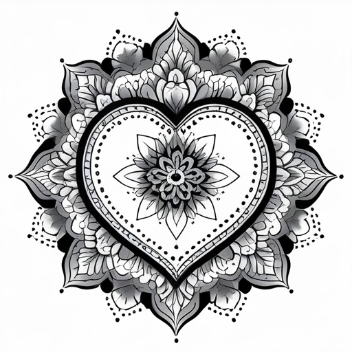 Wanderlust Heart Tattoo idea