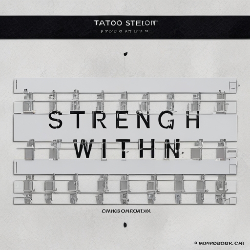 Strength Within Tattoo idea