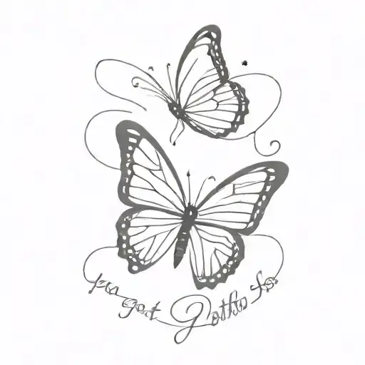 Butterfly Tattoo With Script Writing You Got This