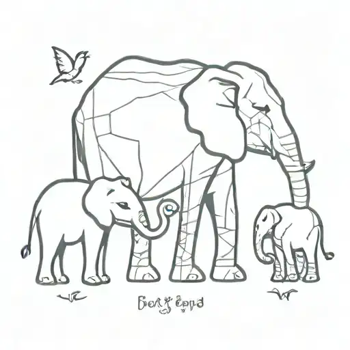 Elephant Giraffe And Panda As A Family