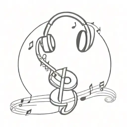 Music Notes With Microphone