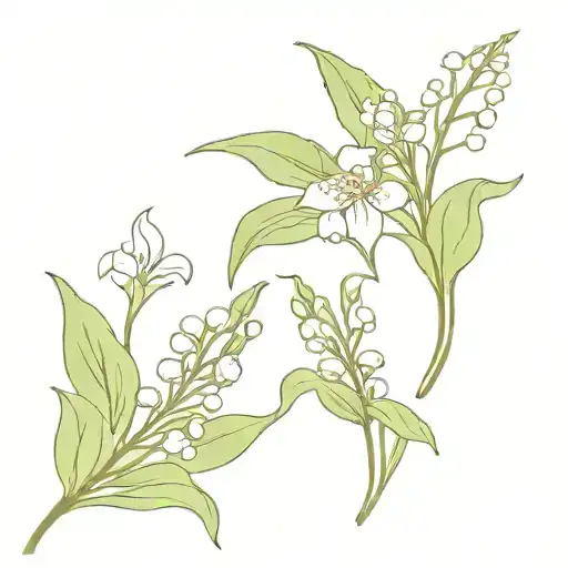 Lily Of The Valley And Tiger Lily Flower