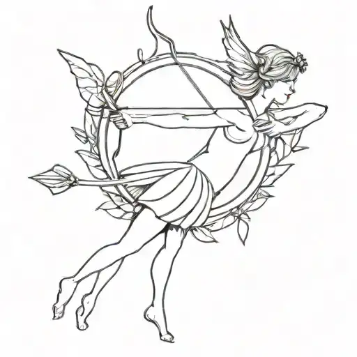 Fairy With A Bow And Arrow