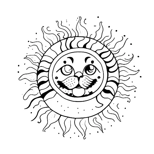 Sun Paw Prints Happy Cute