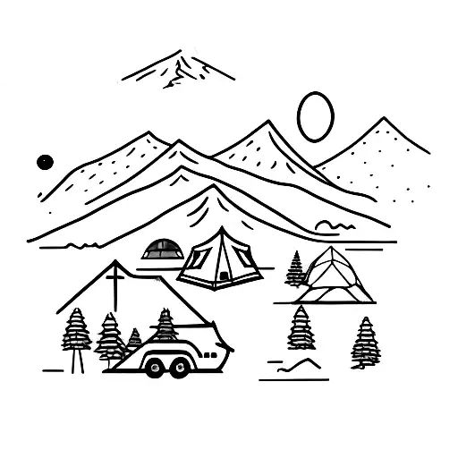 Camping In The Mountains