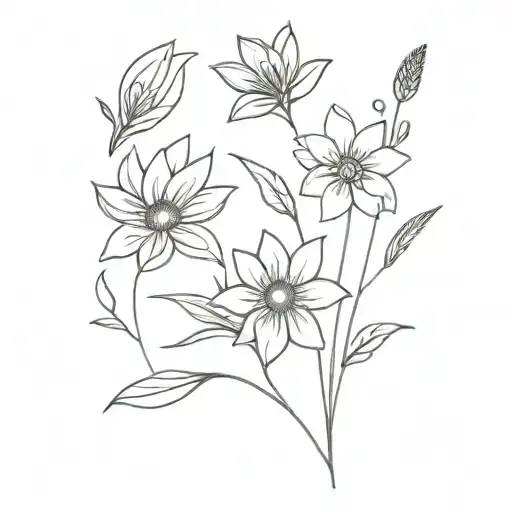 Lavender Flowers With Sunflowers And Water Lily Flower