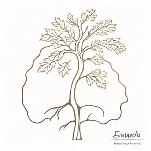 Half Of A Cedar Tree And Half Of A Maple Tree