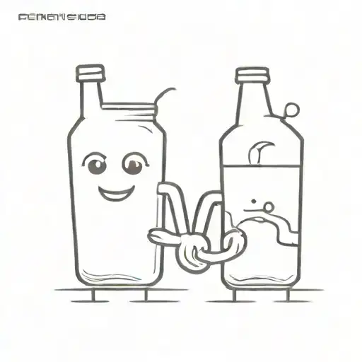 2 Beer Bottles That Have Arms And Legs That Are Best Friends