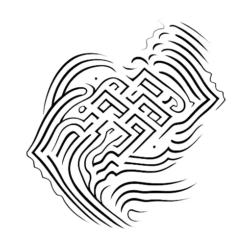 Abstract Representation Of Electrical Waves