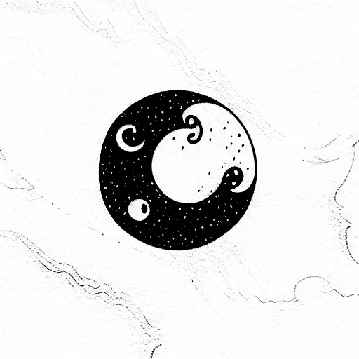 Phases Of The Moon And The Dragon