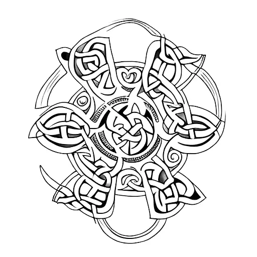 Celtic Crescent Moon