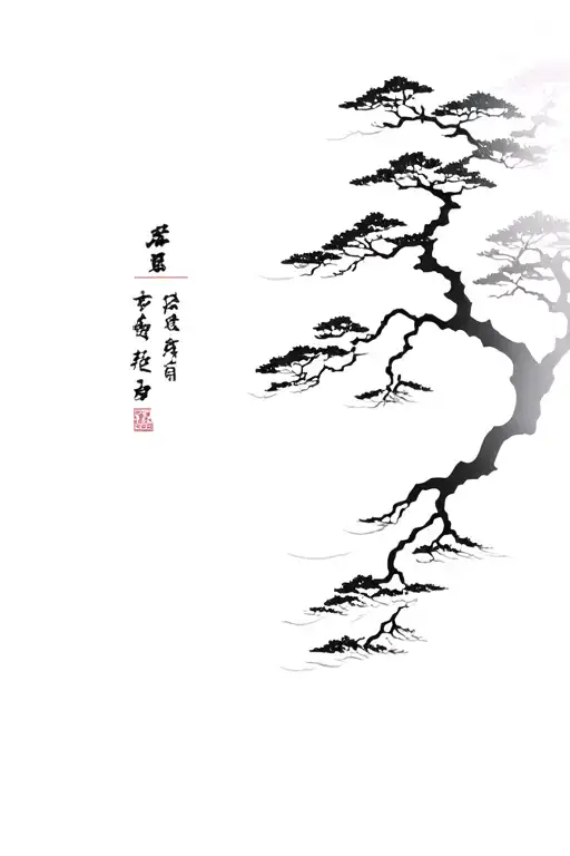 Japanese Temple And Tree