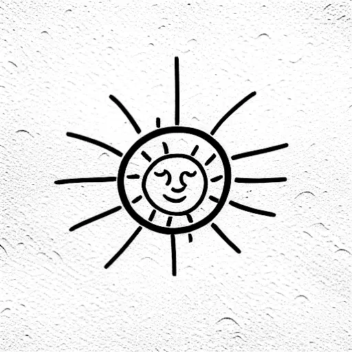 A Boy Holding A Sun