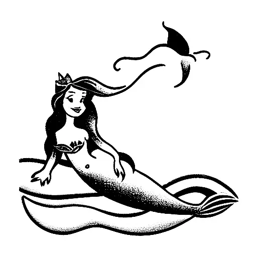 Little Mermaid On Rock