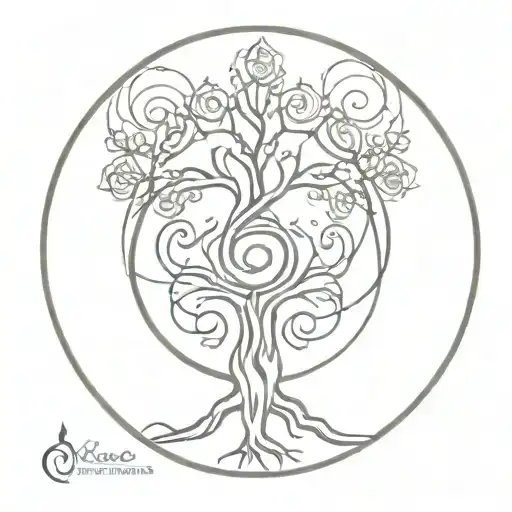Yggdrasil Fibonacci Spirals Celtic