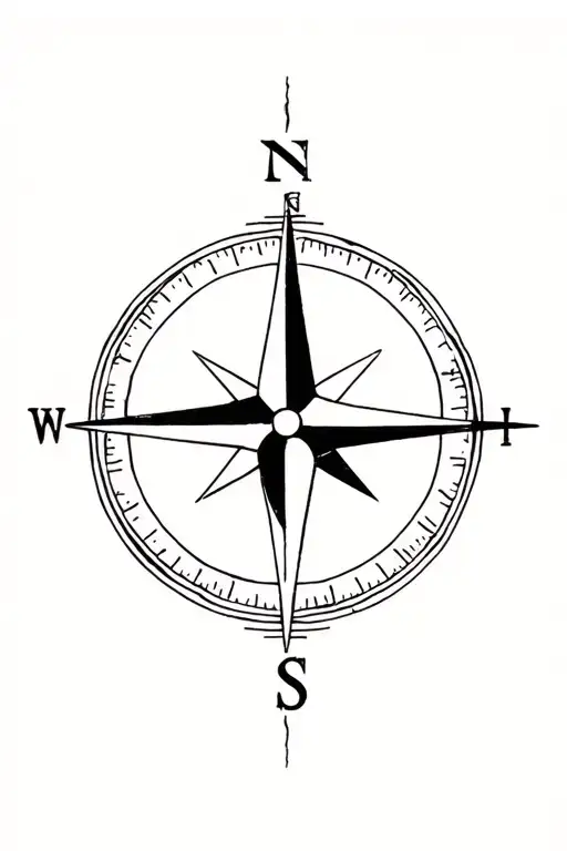 Cinnamon Roll Compass Surrounded