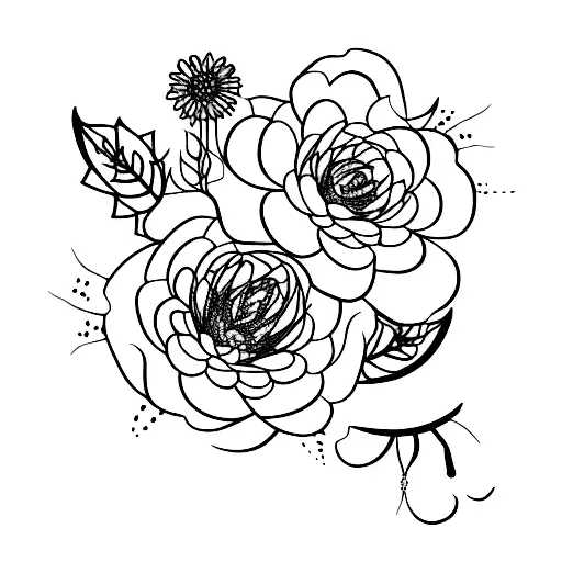 Plant With Flowers And Thorns