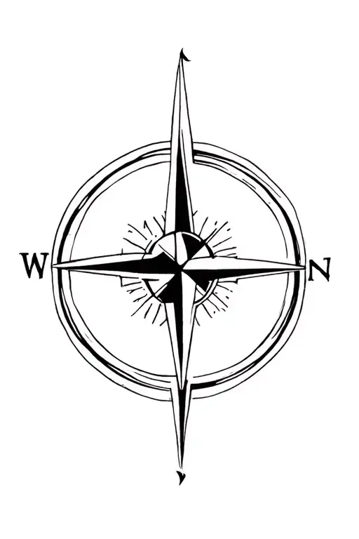 Cinnamon Roll Compass Surrounded