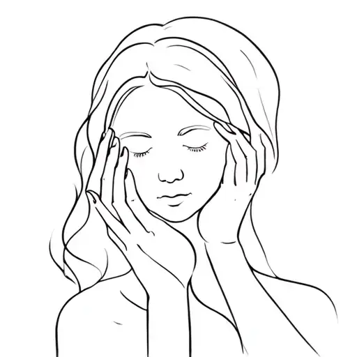 Mother Holding Her Head