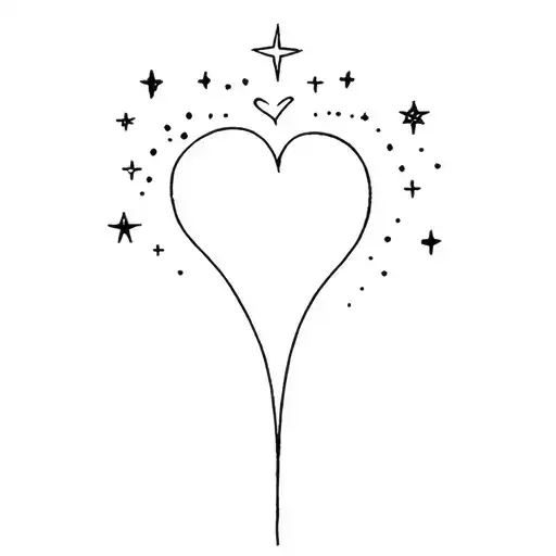 Self Love And Stars Forming The Shape