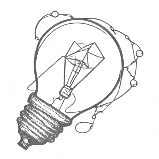 Broken Lightbulb With Hope